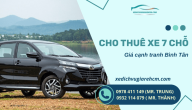 Cho thuê xe 7 chỗ uy tín, giá cạnh tranh Bình Tân